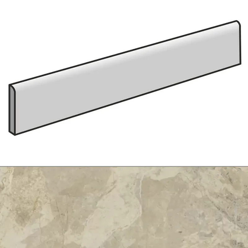 Verona Battiscopa Beige 7.2x90